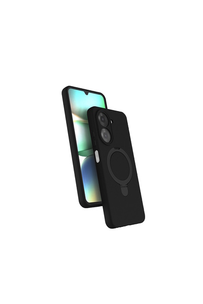 m.tk moveteck Redmi A7 Pro Uyumlu Kılıf Magsafe Halkalı Extra Standlı içi Kad...