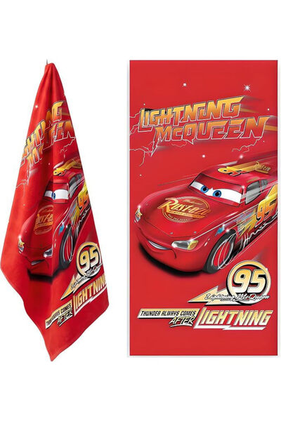 CARS Πετσέτα Θαλάσσης Mcqueen 70x140εκ. – 100% Βαμβάκι