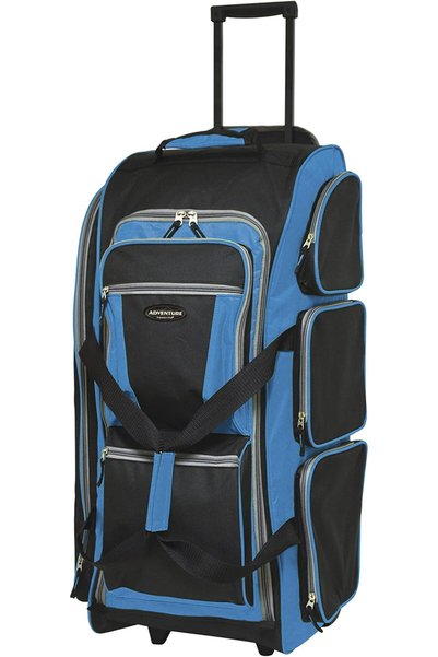 Travelers Club Xpedition 30 Inch Rolling Multi-Pocket Upright Duffel