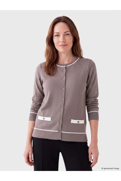 LC Waikiki Crew Neck Women's Knitwear Cardigan