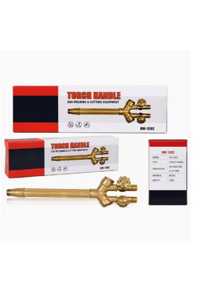 Generic Brand Heavy-Duty Brass Oxy-Acetylene Torch Handle with Dual Gas Contr...