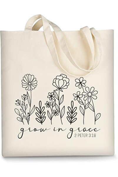GENERAL AUSVKAI Canvas Tote Bag Aesthetic for Women, Cute Reusable Cloth Cott...