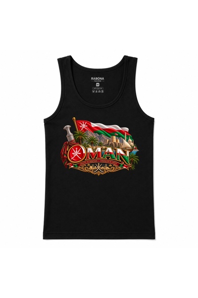 Rabona Fashion Oman Falcon Dhow & Mountain Graphic Tank Top