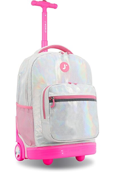 J World New York J World Sunrise Kids Rolling Backpack for Girls Boys. Roller...