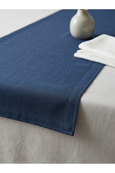 1 Adet Kumaş Runner-Pamuk Polyester Runner-Yıkanabilir Runner-35x135 cm