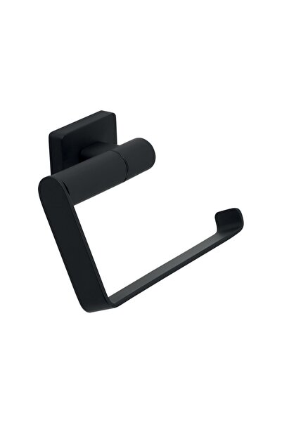 OEM Toilet paper holder, Ferro Greta AGR33BL, without flap, matte black, 13.2...