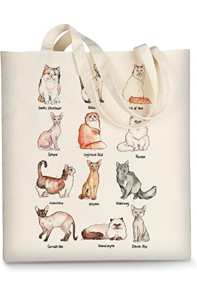 GENERAL AUSVKAI Canvas Tote Bag Aesthetic for Women, Cute Reusable Cloth Cott...