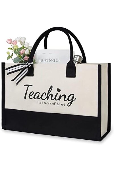 GENERAL Present Canvas Tote Bag, Beach Bag,Cotton Shopping Bag Reusable Groce...