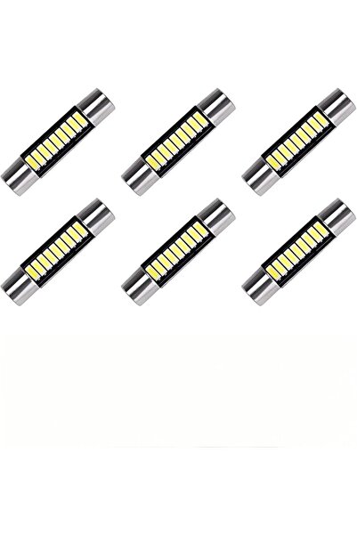 KASTWAVE 6PCS 29.5mm Xenon LED Car Bulbs, Ultra Bright 9-SMD 4014 Chips, 12V ...