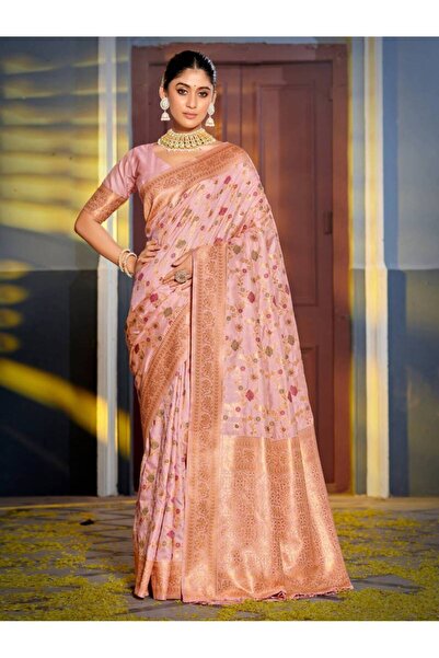 ViViRaSmi Banarasi Silk Saree with Rich Pallu & Blouse Piece - Fall and Pico ...