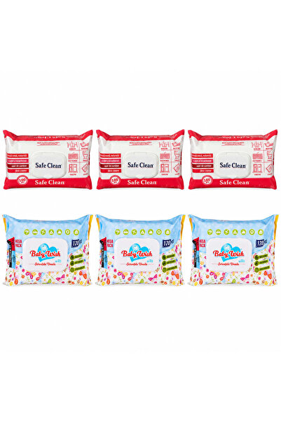 NO BRAND Pachet 3 x Safe Clean Multisuprafețe 100 + 3 x Baby Wish 120