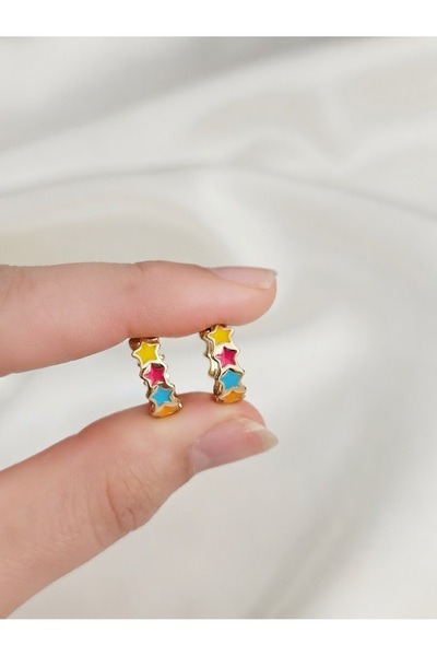 Zivazer Store Children's Xuping Colorful Starry Hoop Earrings