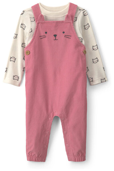 Carter's Kız Bebek Salopet Set 3 Ay-24 Ay Pembe