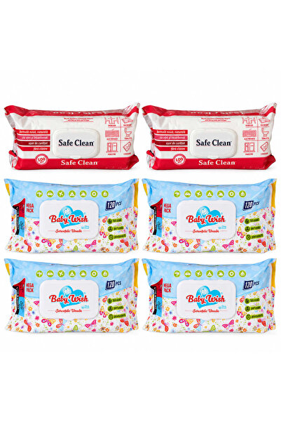 NO BRAND Pachet 2 x Safe Clean Multisuprafețe 100 + 4 x Baby Wish 120