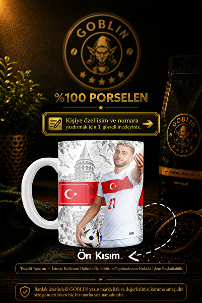 Goblin Kişiye Özel İsimli ve Numaralı Türkiye Motifli Barış Alper Yılmaz Bask...