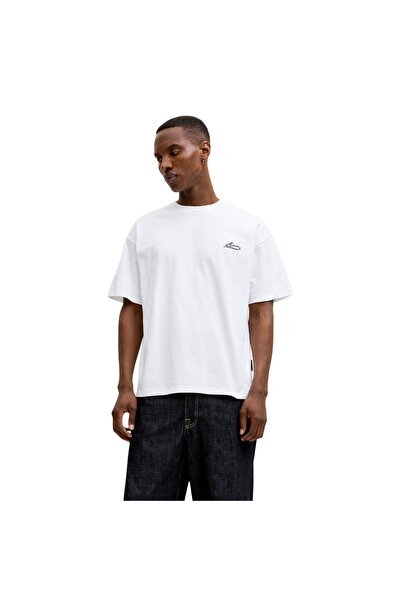 Jack & Jones JCODUST Μπλουζάκι με σχέδιο σε πλάτη SS 12292982-4951061 Λευκό