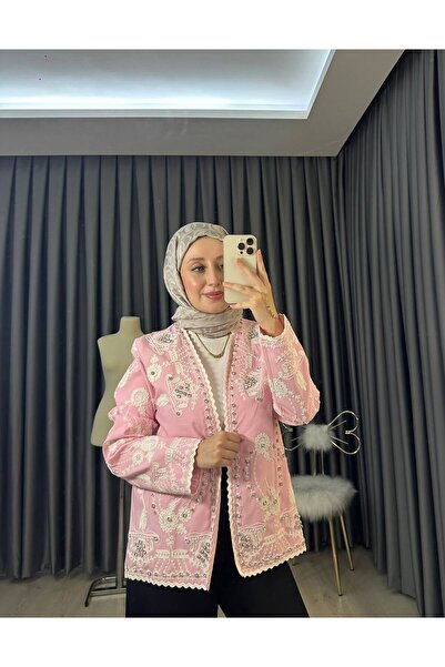 Pembe Taşlı Ceket