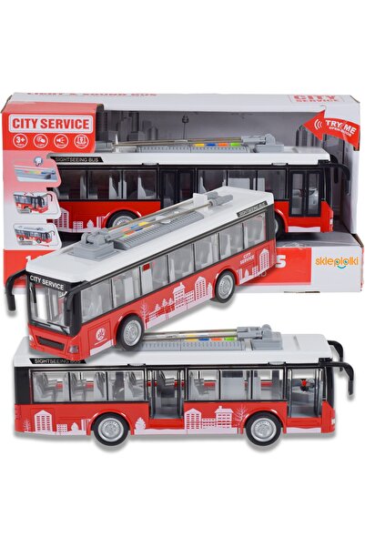 Skleplolki AUTOBUS ȘCOLAR MUNCIPAL CITYBUS CU BATERII - JUCĂRIE PENTRU COPII