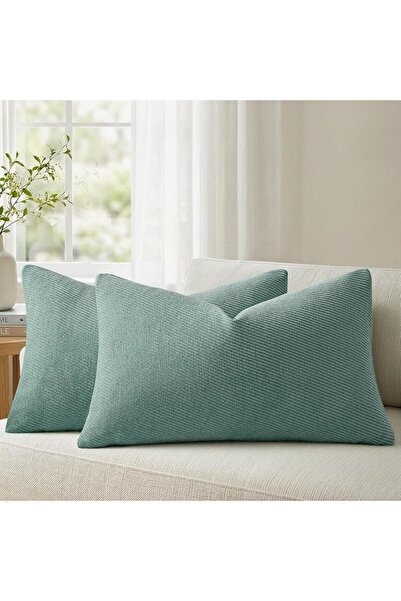 a moment Pack of 2 Decorative Chenille Cushion Cover Throw Pillow Covers with...