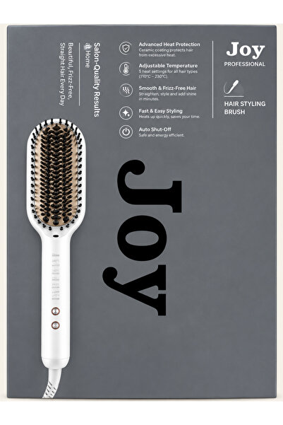 Generic Joy Heated Brush for Hair Straightening & Detangling