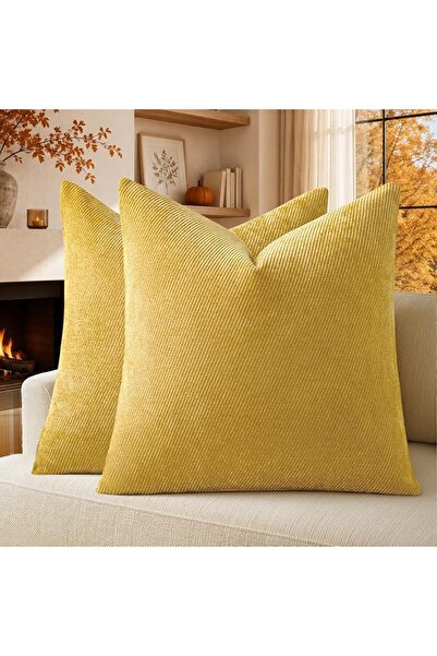 a moment Pack of 2 Decorative Chenille Cushion Cover Throw Pillow Covers with...