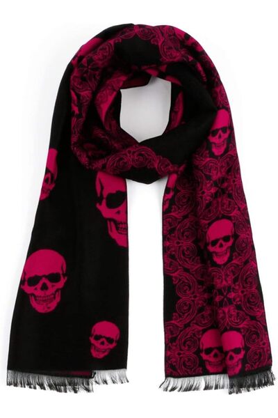 GENERAL Landisun Women Scarf Men Scarf Skull Shawl Unisex Soft Long Elegant C...