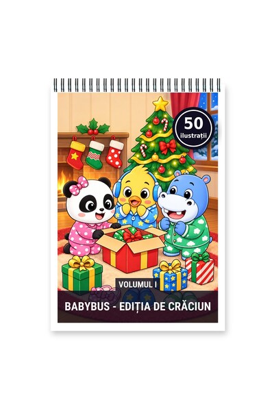 Legendary Gifts Carte de colorat, 50 de ilustrații Babybus - Editia de Craciu...