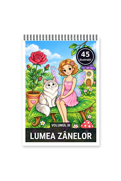 Legendary Gifts Carte de colorat, 45 de ilustrații Lumea Zanelor - Volumul II...