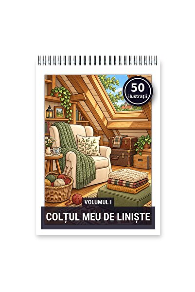 Legendary Gifts Carte de colorat, 50 de ilustrații Coltul meu de liniste - Vo...