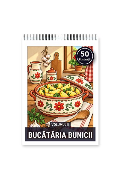 Legendary Gifts Carte de colorat, 50 de ilustrații Bucataria bunicii - Volumu...