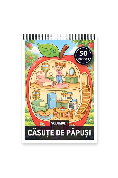 Legendary Gifts Carte de colorat, 50 de ilustrații Casute de papusi - Volumul...