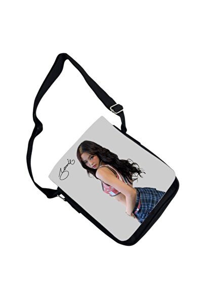 OEM Geantă personalizată blackpink blinks jennie kpop, Negru, 18x20x6 cm