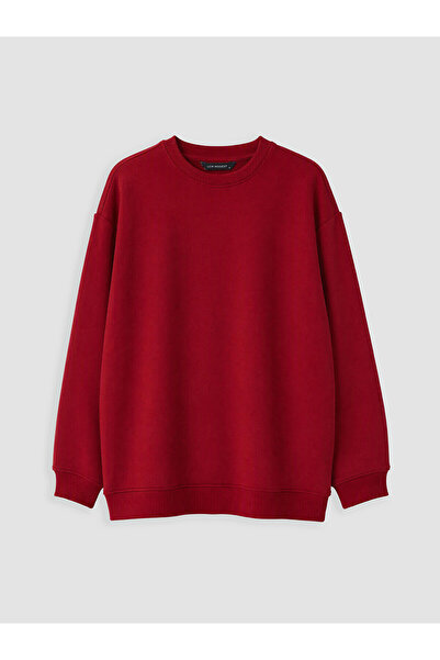 LC Waikiki TexX Store Kalitesi LCW Modest Bordo Düz Standart & Regular Kadın ...