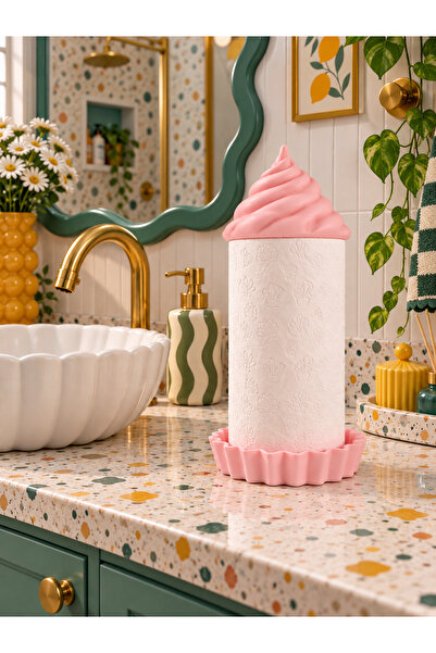 Dumledo Cupcake Paper Towel Holder |   Decorative Paper Towel Holder Bathroom...