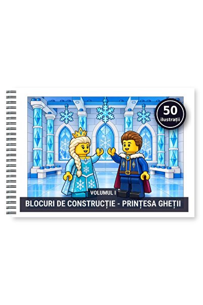 Legendary Gifts Carte de colorat, 50 de ilustrații Blocuri de constructie - P...
