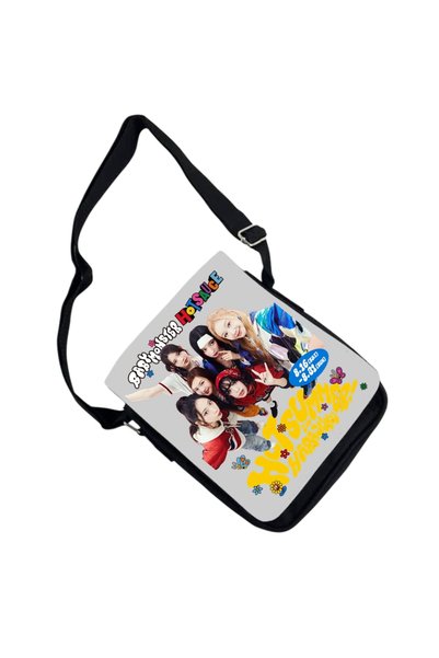 OEM Geantă personalizată babymonster kpop trupa bm, Negru, 18x20x6 cm