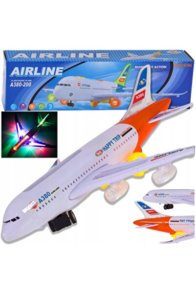 Skleplolki Avion interactiv pentru pasageri, cu sunete, lumini LED și mișcare