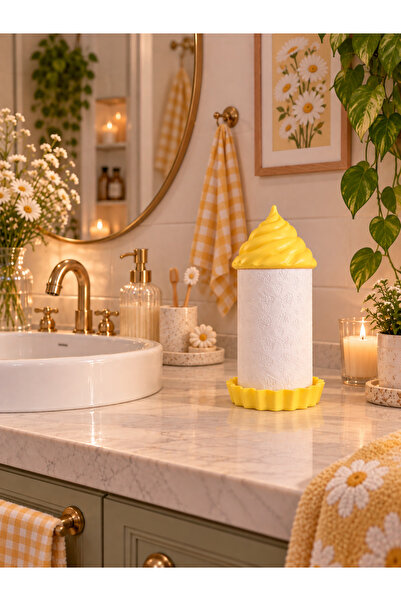 Dumledo Cupcake Paper Towel Holder |   Decorative Paper Towel Holder Bathroom...