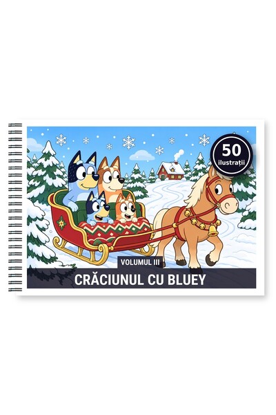 Legendary Gifts Carte de colorat, 50 de ilustrații Craciunul cu Bluey - Volum...