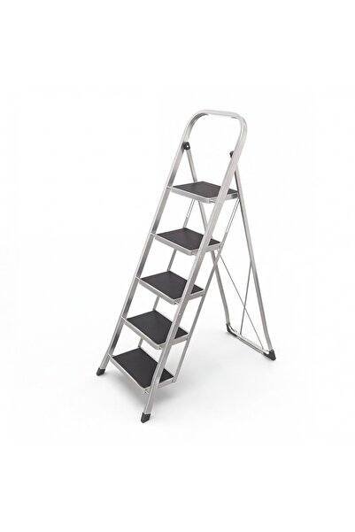 SGS SGS1135 Slimstep 5 Basamak Ev Tipi Geniş Basamaklı Metal Merdiven 150 Kg ...
