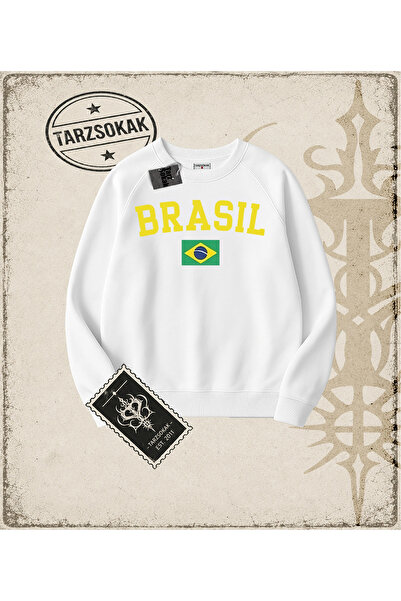 Tarzsokak Gotička i grunge ulična odjeća Vintage Brazil majica sa okruglim iz...