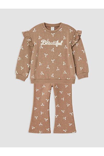 LC Waikiki Bow Patterned Baby Girl Set (W6)