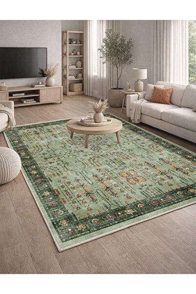 Lioara Home Modern Desen Dijital Baskı Halı | Yıkanabilir Kaymaz Taban Salon ...