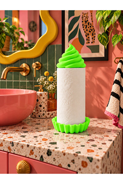 Dumledo Cupcake Paper Towel Holder |   Decorative Paper Towel Holder Bathroom...