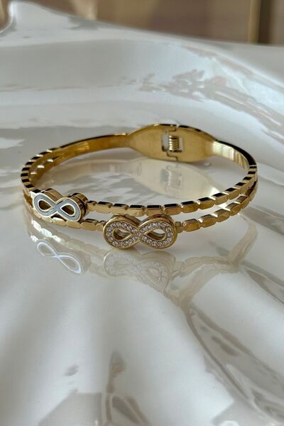 Trendy Butik Steel Infinity Figured Handcuff