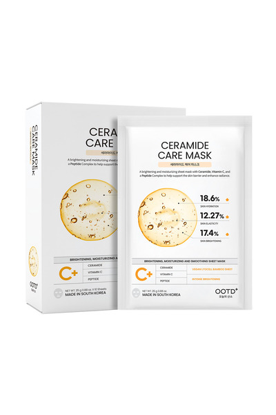 OOTD Mască servețel #OOTD Ceramide Care, luminozitate și revitalizare, cu cer...