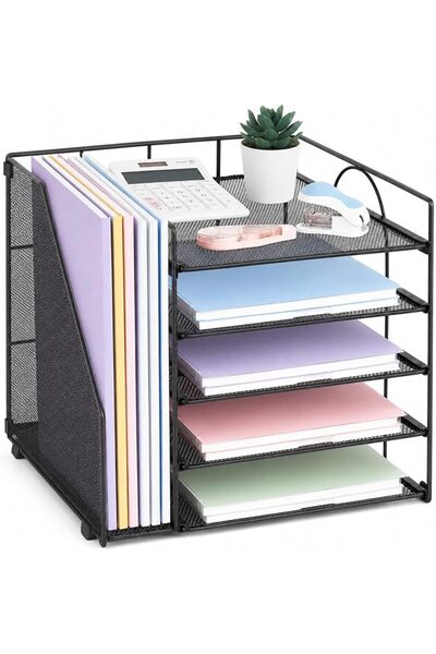 GENERAL LEKETREE Desk Organizers and Accessories, 5-Tier Paper Letter Tray Or...