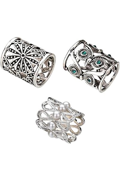 Yelajoy 3 PCS Scarf Ring, Silver Buckle Set, Clip for Women, Slide Accessory,...