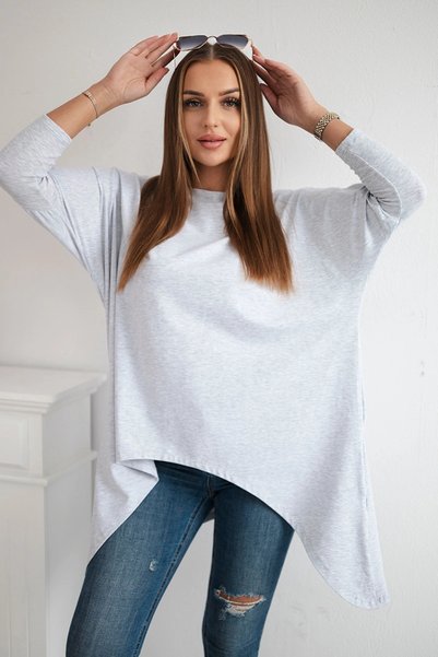 Kesi Bluză oversize gri deschis