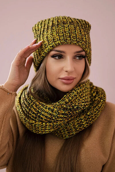 Kesi Set de damă Kiwi cu șapcă și glugă călduroasă